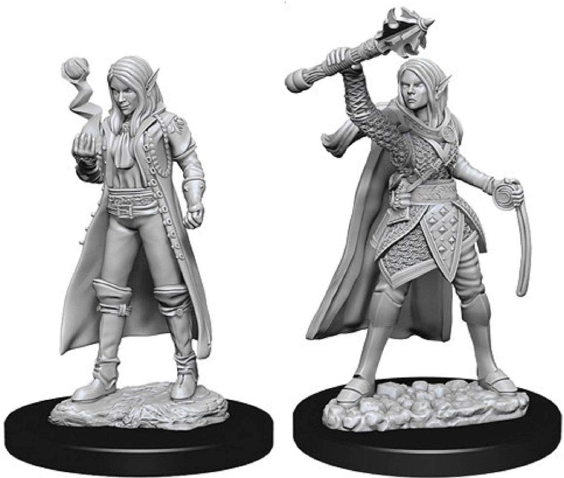 Nolzur's Unpainted D&D Miniatures Elf Cleric (Female) W10