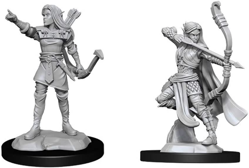 Nolzur's Figurines D&D Non Peinte - Elf Ranger (Female) Wave 13