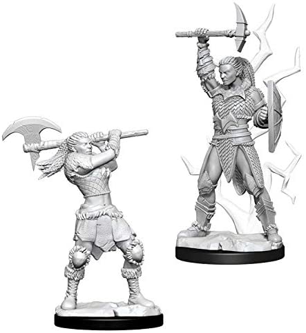 Nolzur's Figurines D&D Non Peinte - Goliath Barbarian (Female) W10