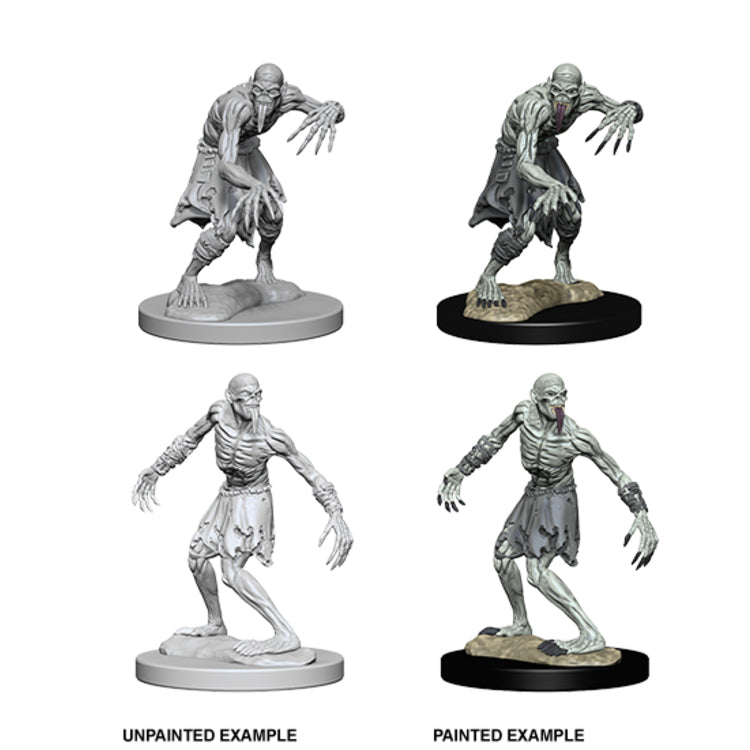 Nolzur's Unpainted D&D Miniatures Ghouls W1