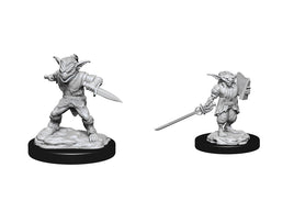 Nolzur's Unpainted D&D Miniatures Goblin Rogue & Goblin Bard Wave 15