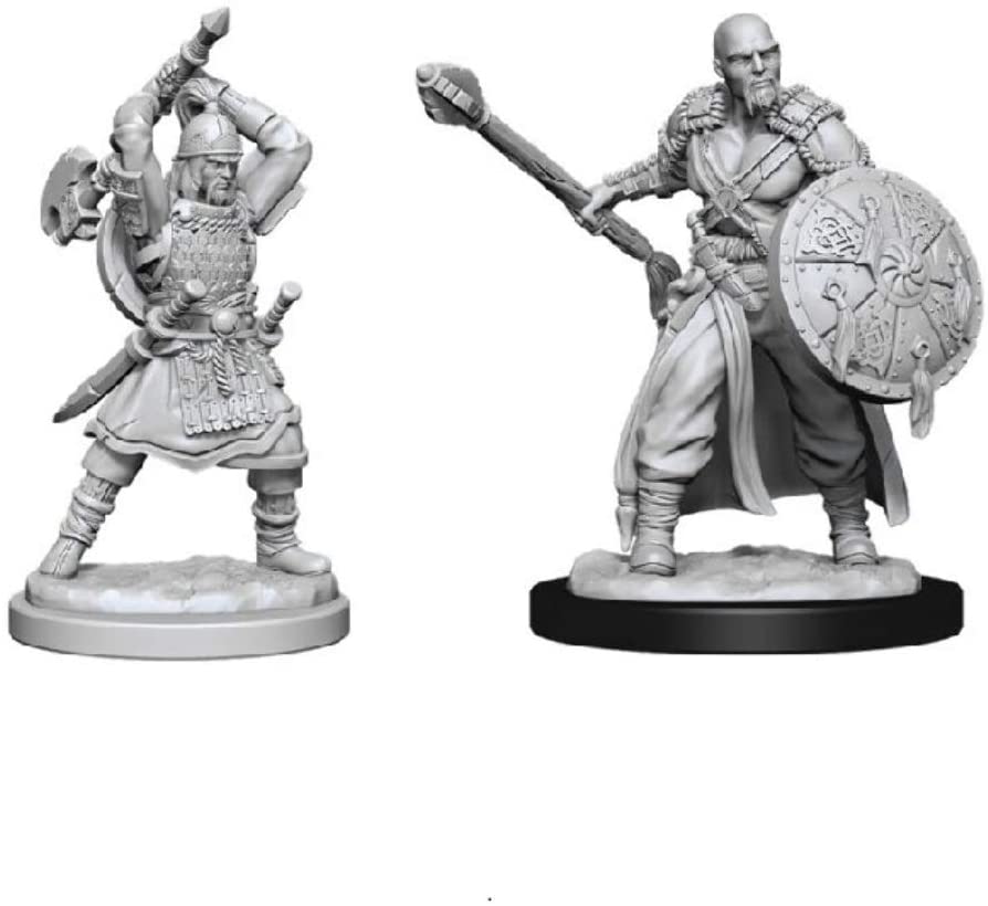 Nolzur's Unpainted D&D Miniatures Human Barbarian (Male) W13