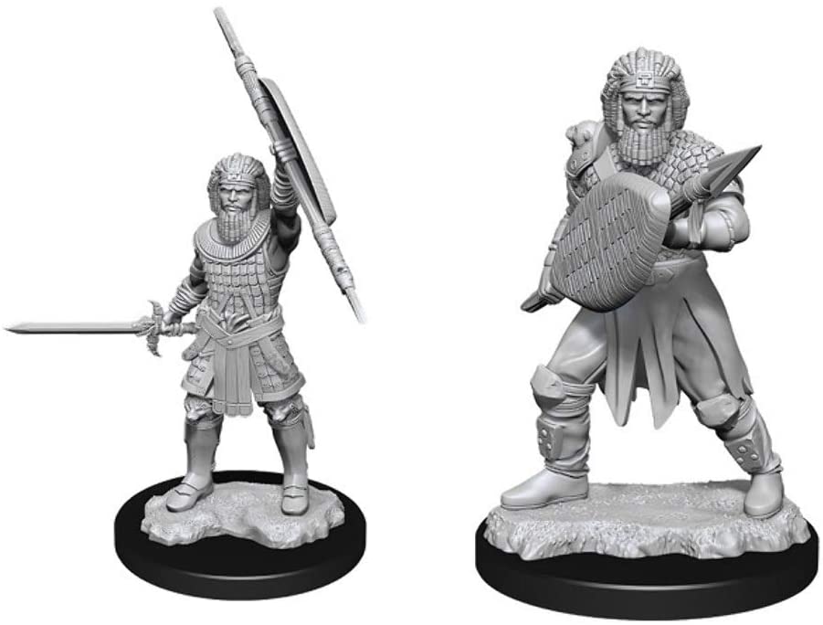 Nolzur's Unpainted D&D Miniatures Human Fighter (Male) W13