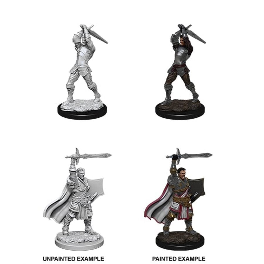 Nolzur's Unpainted D&D Miniatures Human Paladin (Male) W12