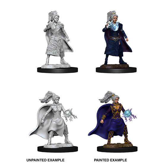 Nolzur's Unpainted D&D Miniatures Human Sorcerer (Female) W10