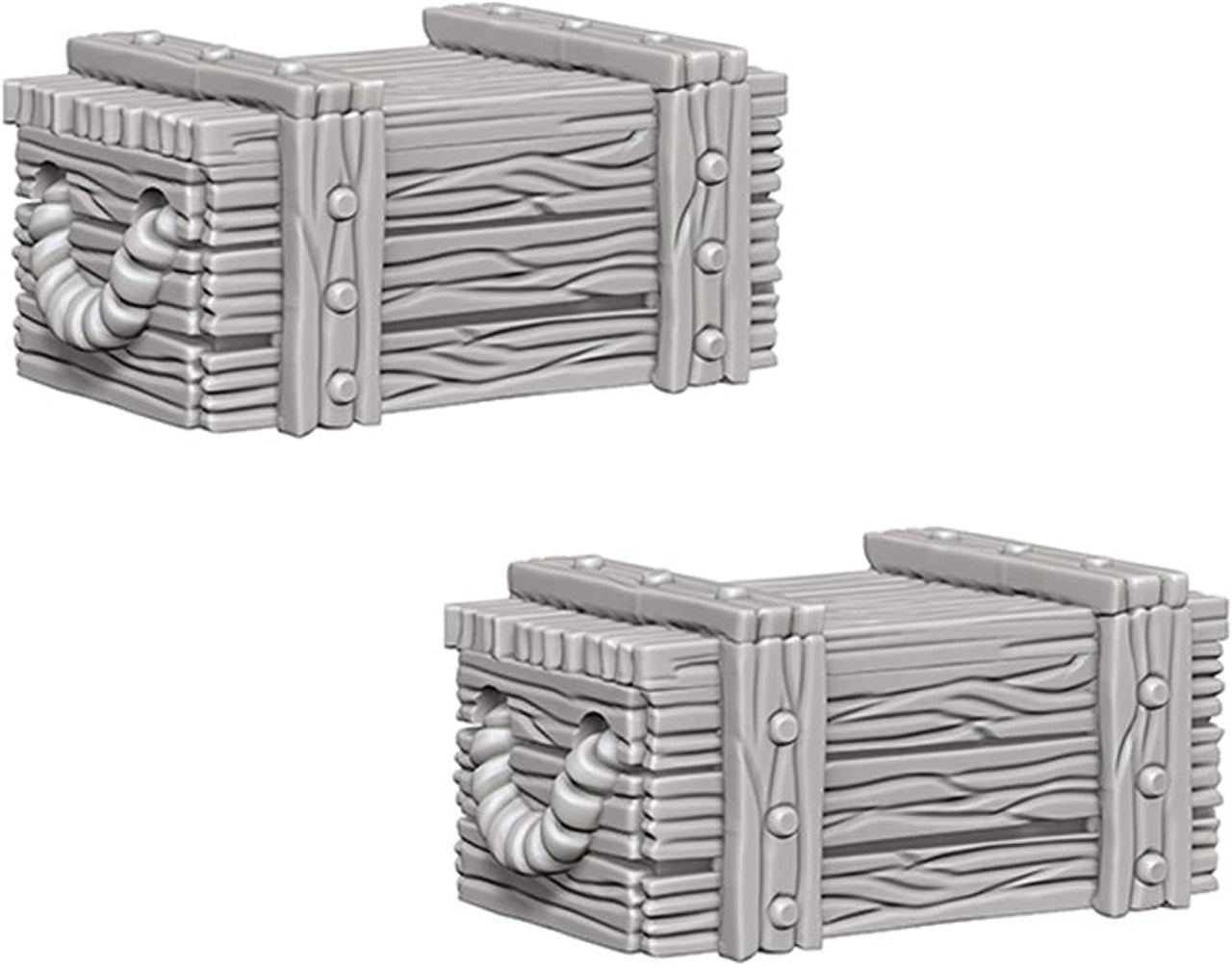 Nolzur's Unpainted D&D Miniatures Terrain: Crates W4