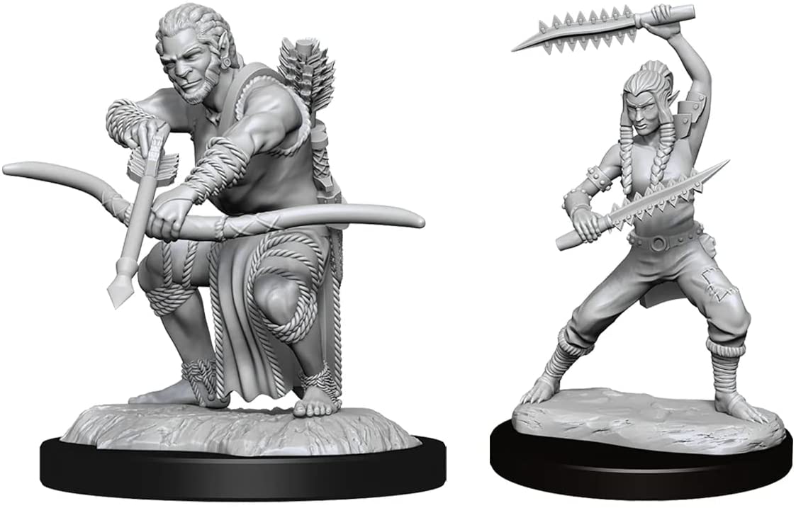 Nolzur's Unpainted D&D Miniatures Wildhunt Shifter Ranger W14