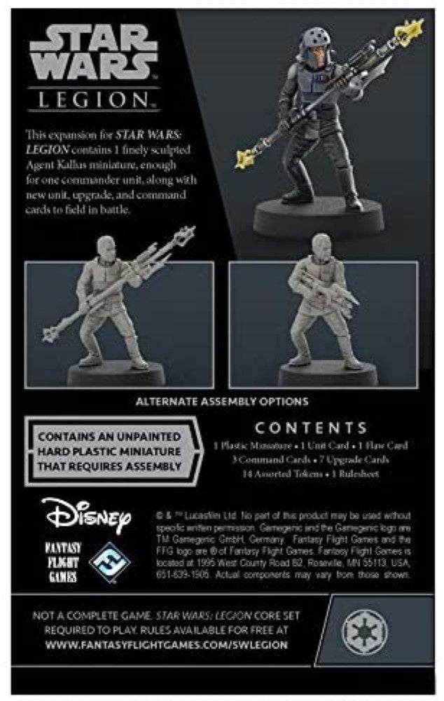 Star Wars Legion Agent Kallus Commander Expansion