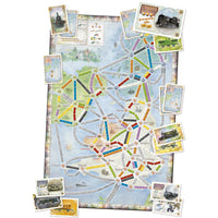 Ticket to Ride United Kingdom + Pennsylvania Expansion map #5 (Multilingual)