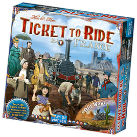 Ticket to Ride map #6 - France + Old West (Multilingual)