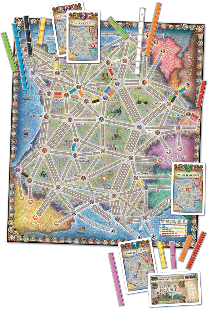 Ticket to Ride map #6 - France + Old West (ML)