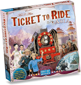 Ticket to Ride Asia Expansion map #1 (Multilingual)