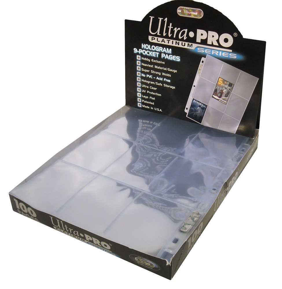 9-pocket Trading Card Pages- Platinum Series (100 Pages)