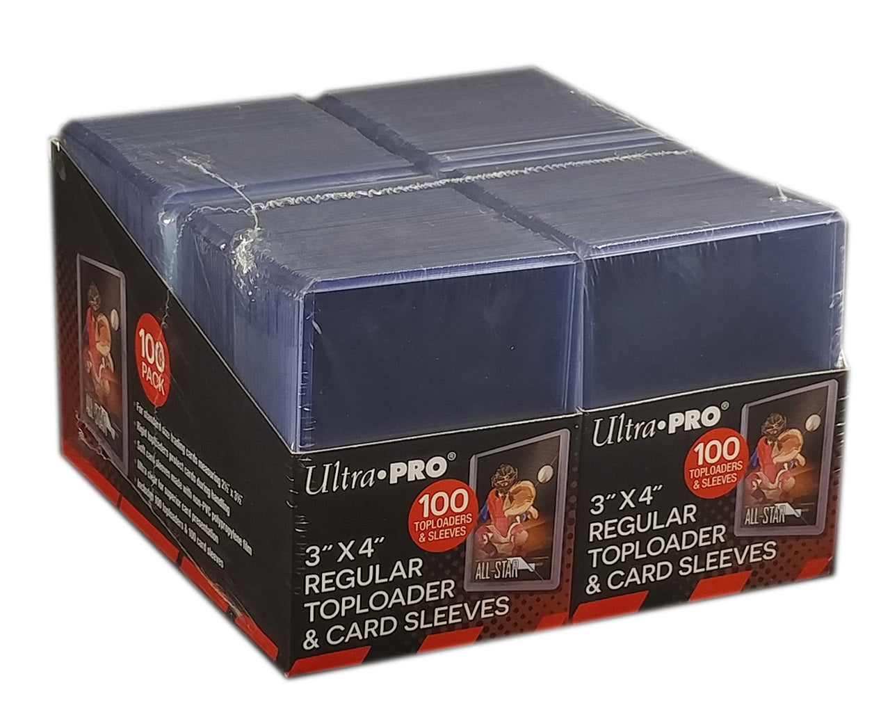 200x 3"x4" Toploader + 200x Soft Sleeves Combo