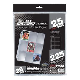 9-pocket Trading Card Pages- Platinum Series (25 Pages)