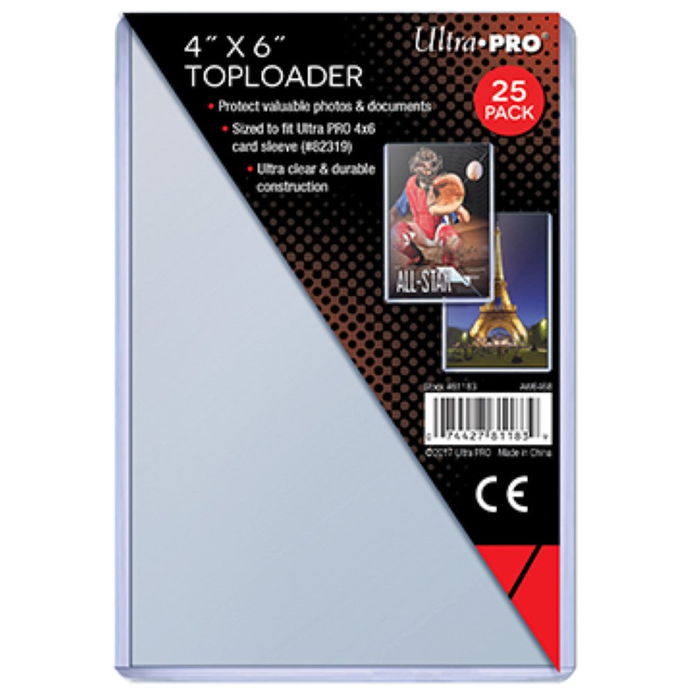 Toploader 4" x 6" (1 paquet de 25)