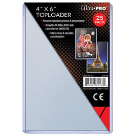 Toploader  4" x 6"  (1 packs of 25)