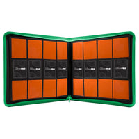 Vivid 12-Pocket Zippered PRO-Binder Green