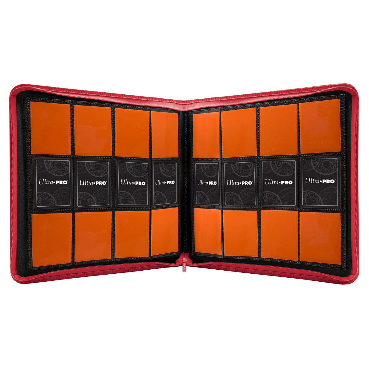 Cartable-Pro à Fermeture Éclair à 12 Pochettes Vivid Rouge