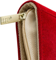 Vivid Deluxe 9-Pocket Zippered PRO-Binder Red