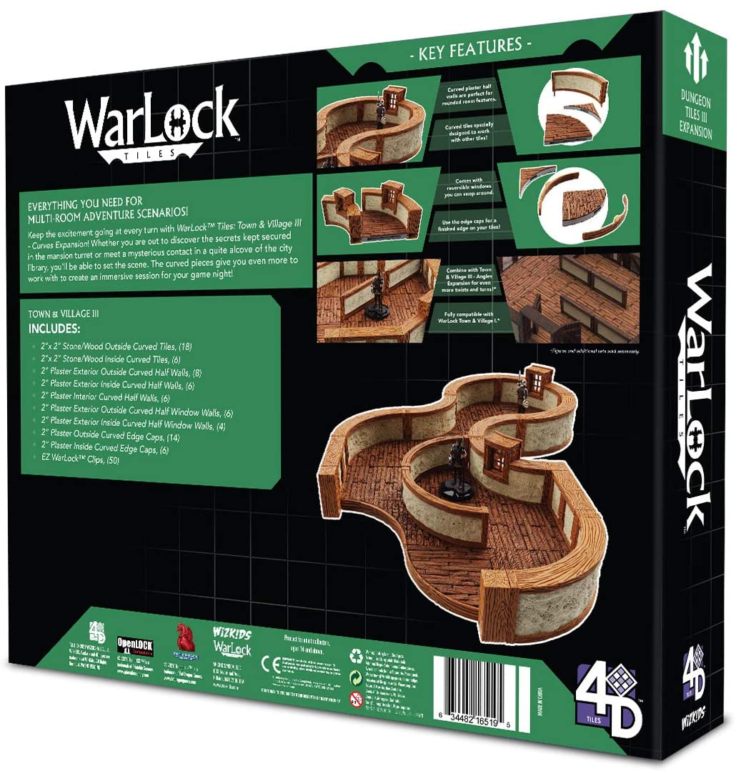 Warlock Tiles Town & Village III Curves Expansion