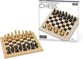 Hand Crafted Solid Wood Chess Set - 11.5"