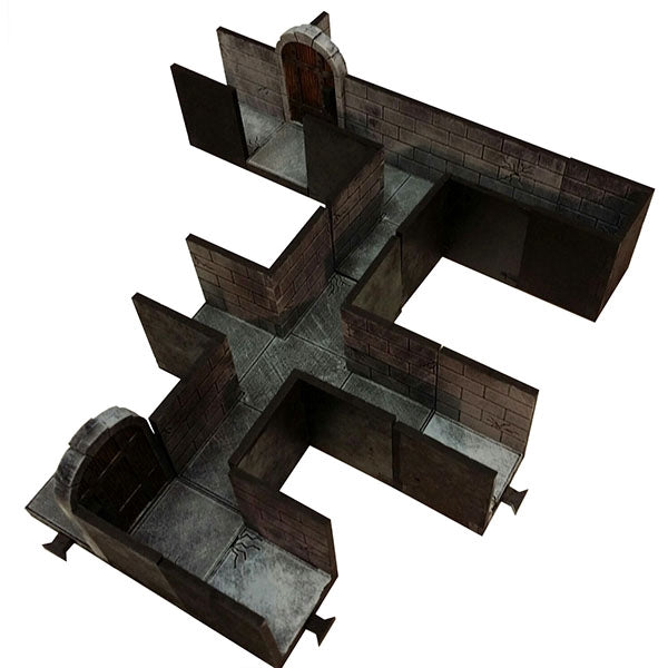 Dungeon Corridors Expansion 1, 28 mm Scale Roleplaying game Scenery Kit