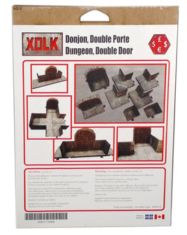 Dungeon Double Door, 28 mm Scale Roleplaying game Scenery Kit